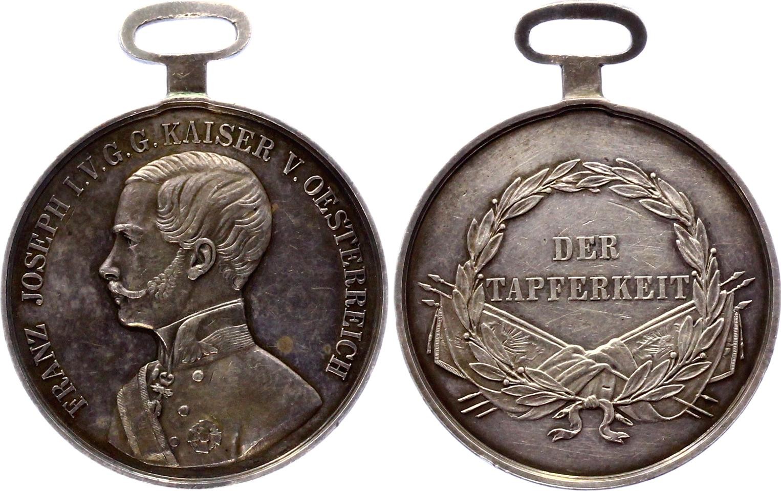 Autriche - Tapferkeitsmedaille 1 Klass «FORTITVDINI» - Médaille, Récompense,  Médaille d'argent de la bravoure austro-hongroise, 1re classe - 1917 -  Catawiki