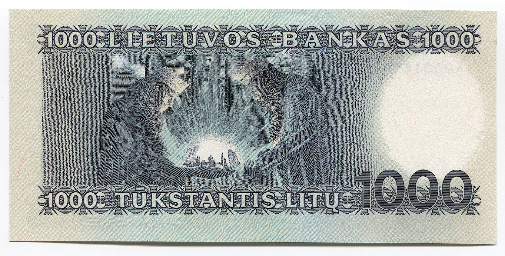 387 - Lithuania 1000 Litu 1991