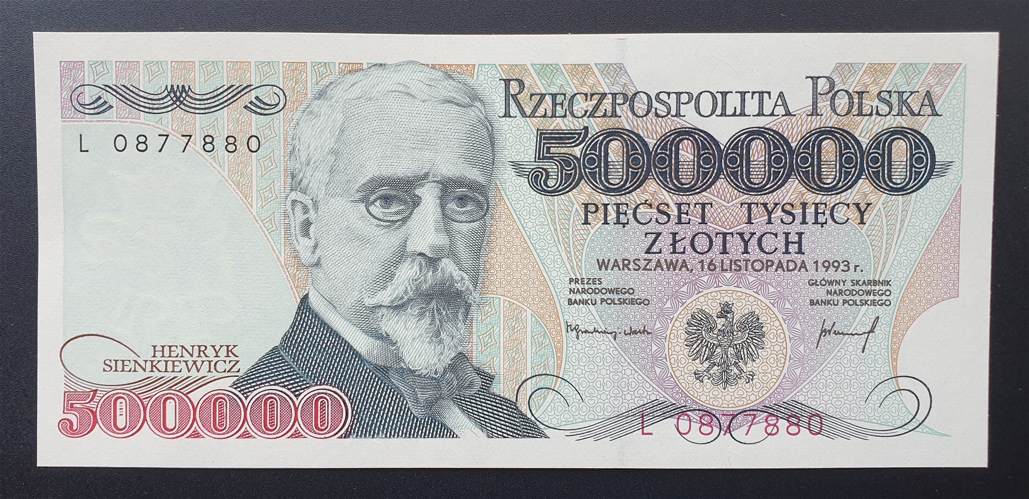 Poland 500000 Zlotych 1993 P 161 UNC 