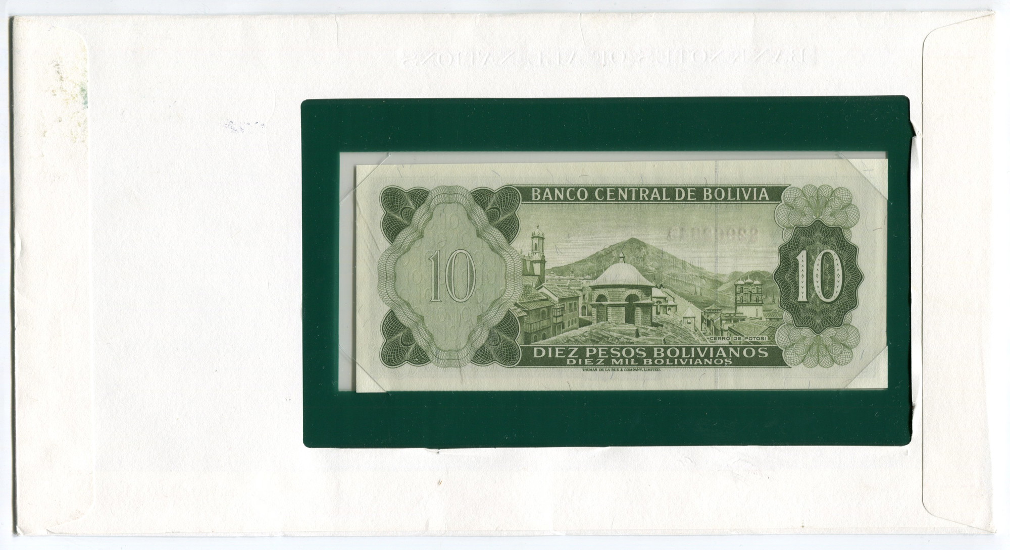 2721 - Bolivia 10 Pesos Bolivianos 1962 First Day Cover (FDC)