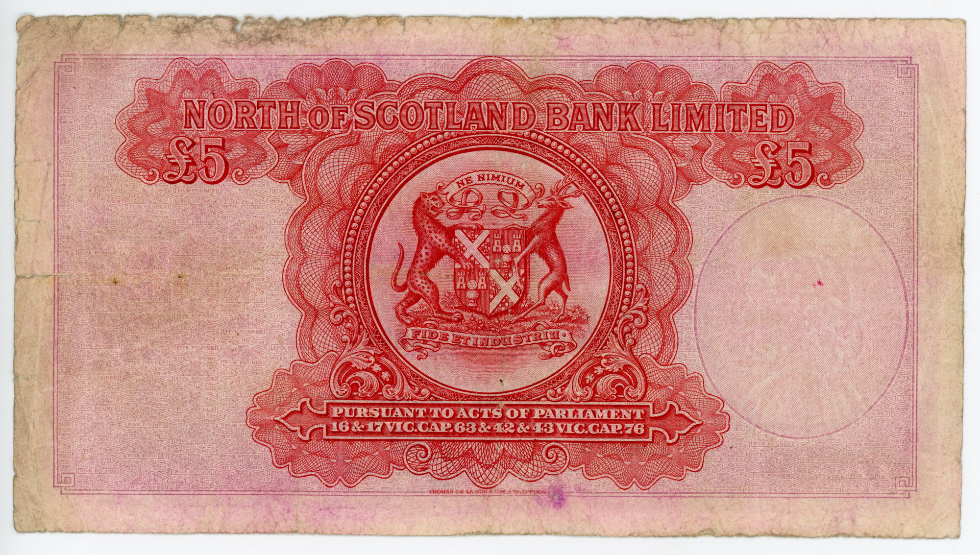 2208 - Scotland 5 Pounds 1949