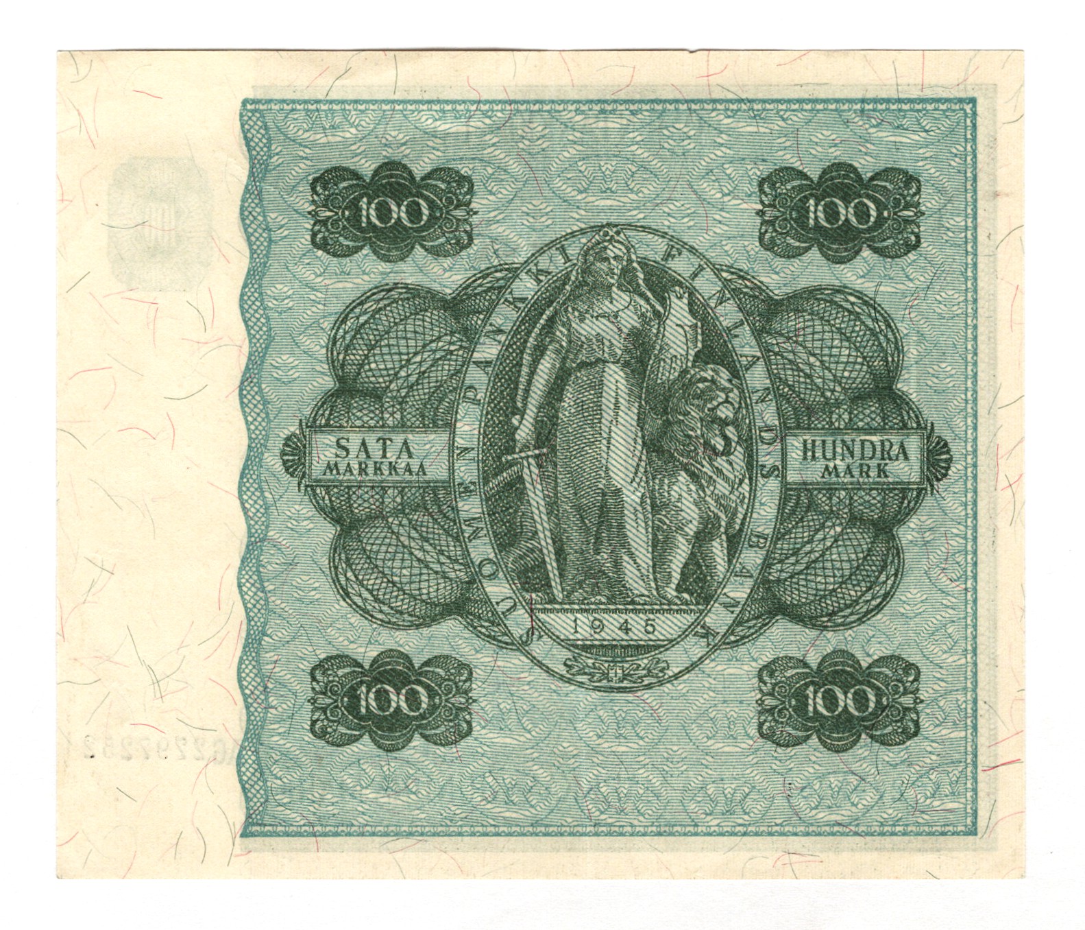 2113 - Finland 100 Mark 1945