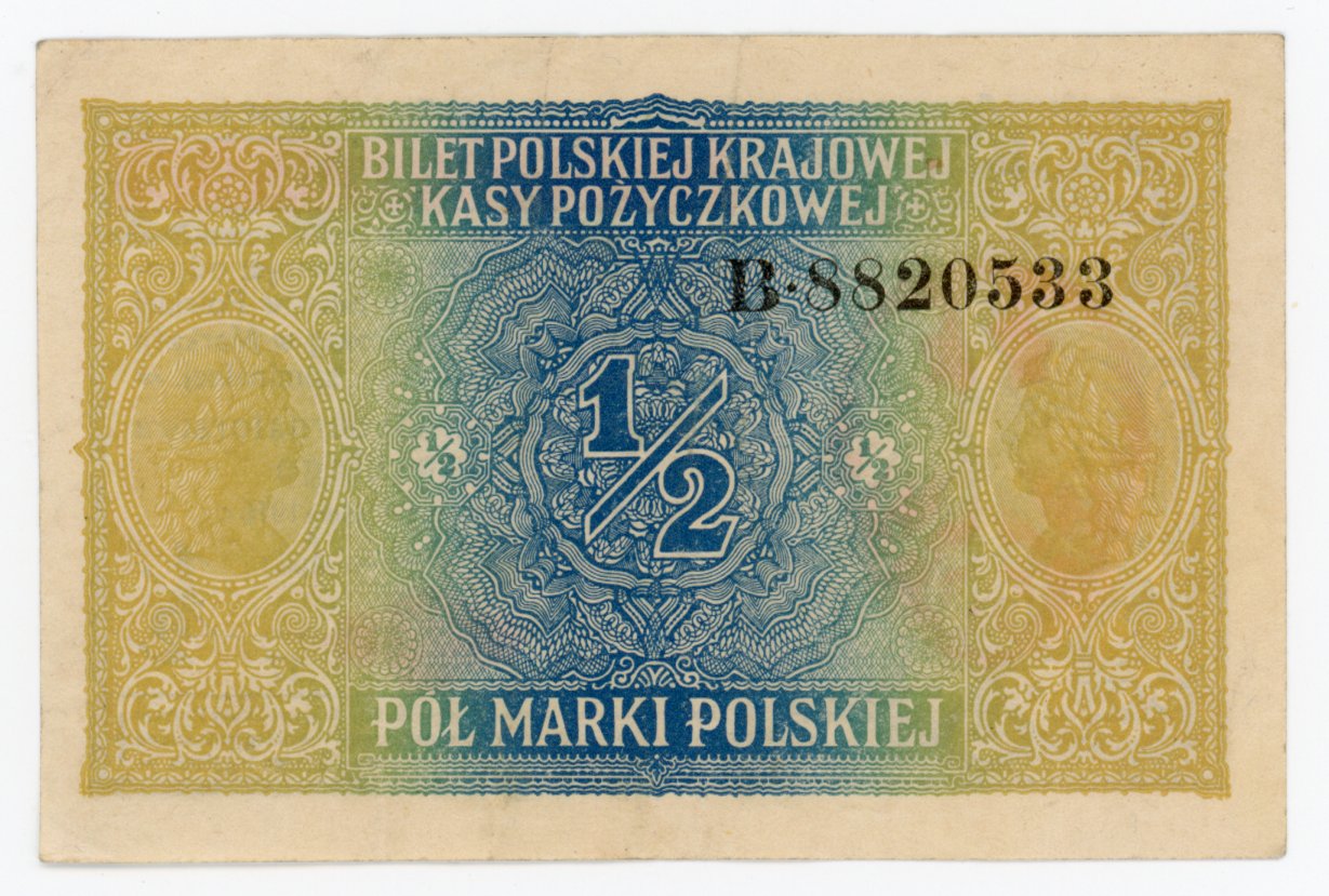 2436 - Poland 1/2 Marka 1916