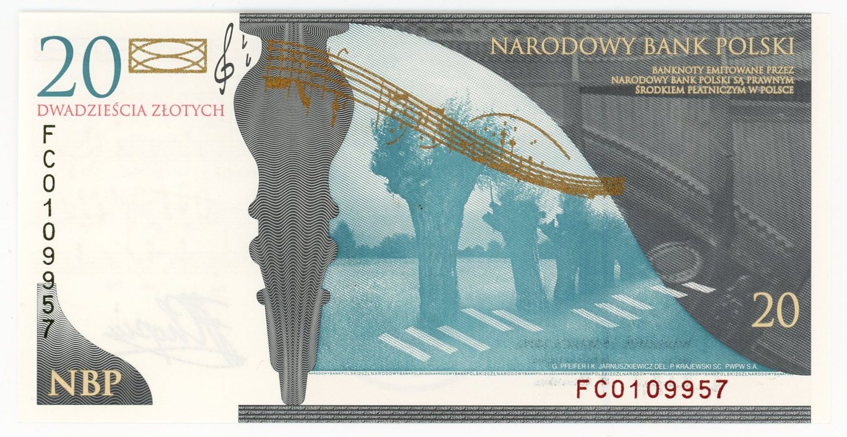 2478 - Poland 20 Zlotych 2009 Frederic Chopin