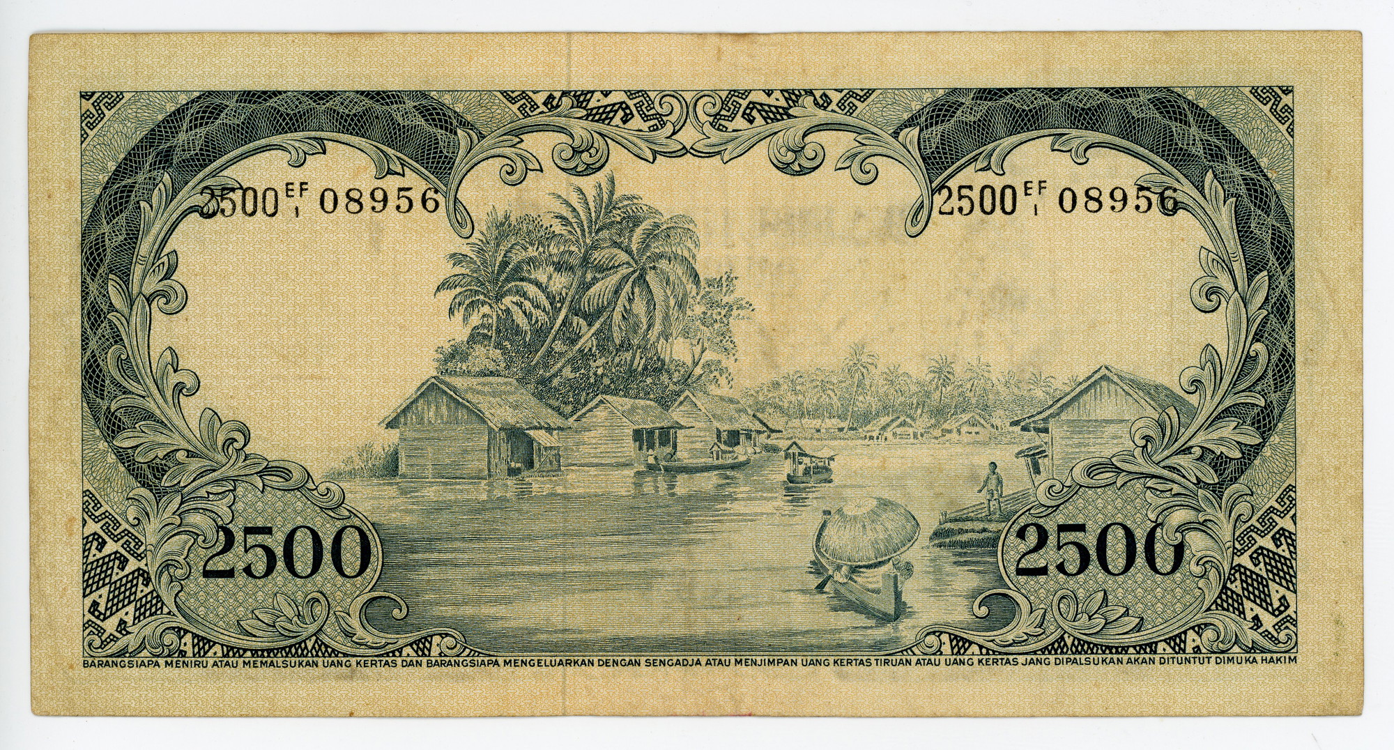 79 - Indonesia 2500 Rupiah 1957