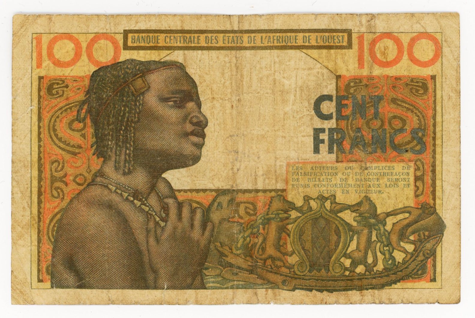 2907 - Niger 100 Francs 1959 - 1965 (ND)