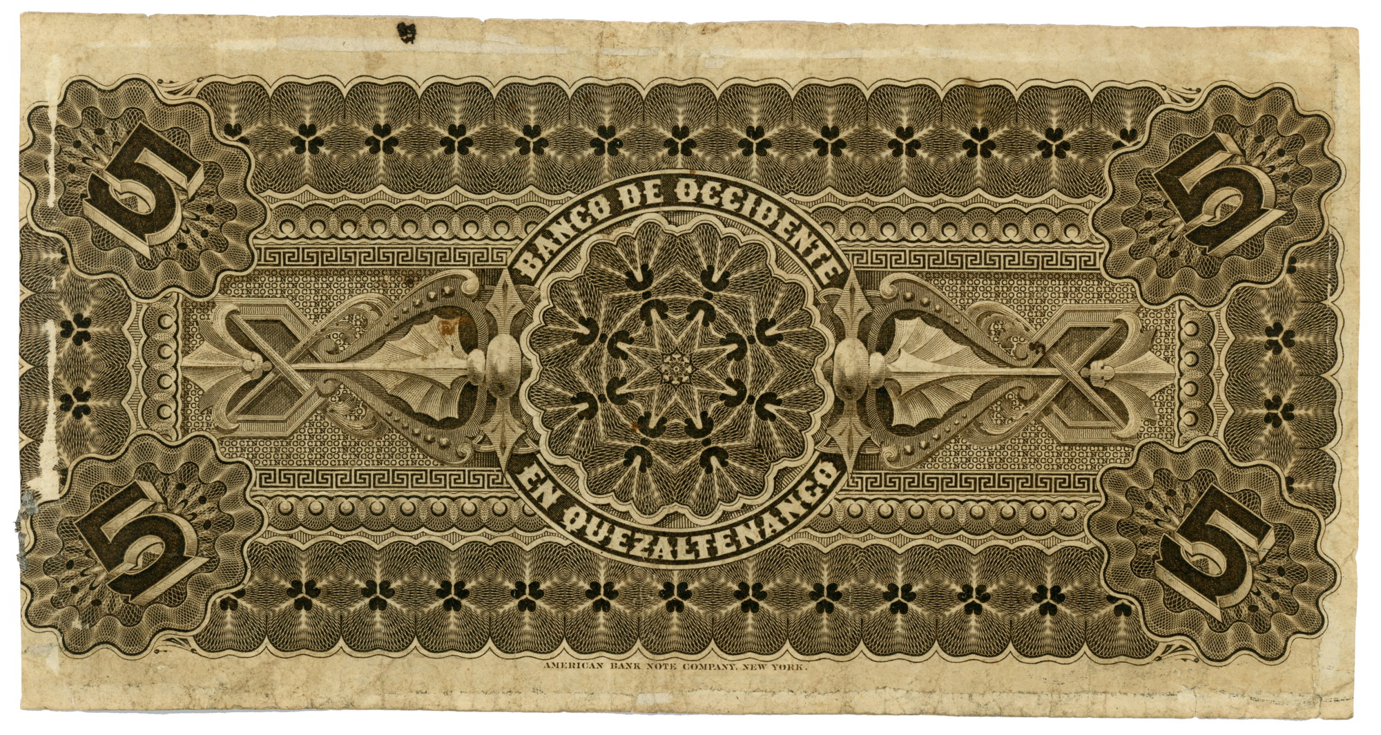 1816 - Guatemala 5 Pesos 1904