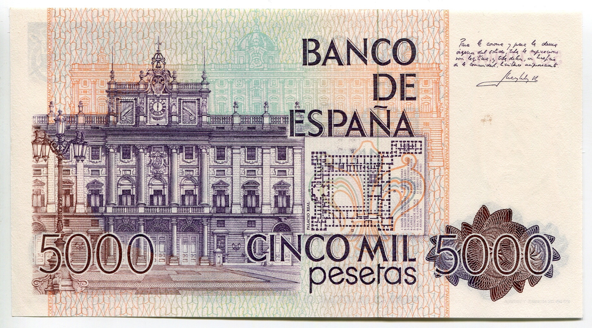 2833 - Spain 5000 Pesetas 1979