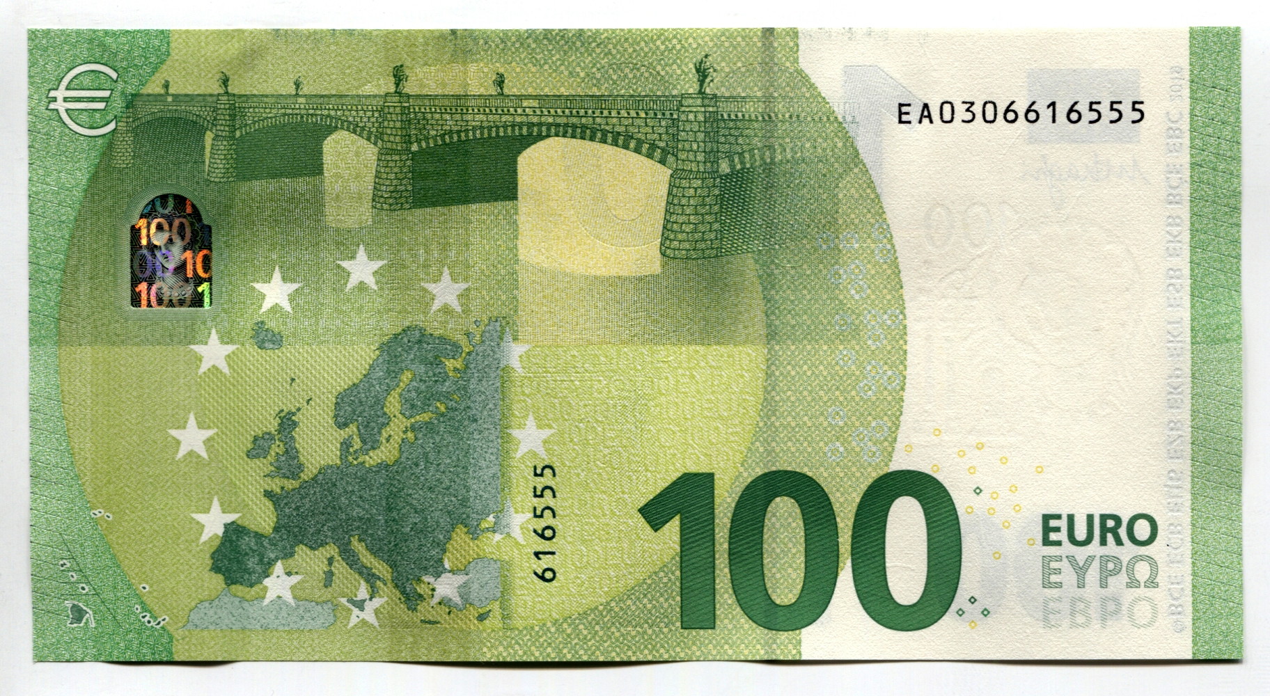 2175 - European Union Slovakia 100 Euro 2019 Fancy Number