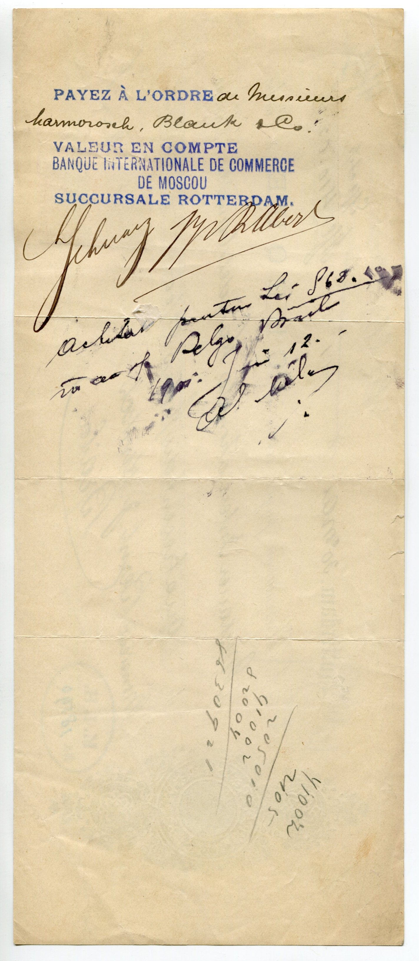 2664 - Romania Check 1901