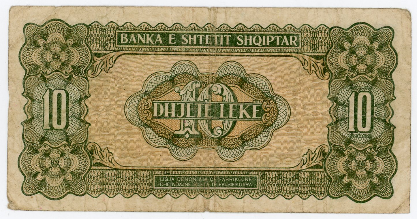 1954 - Albania 10 Leke 1947