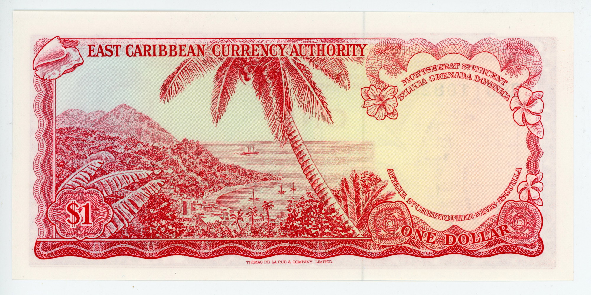 2463 - East Caribbean States 1 Dollar 1965 (ND)