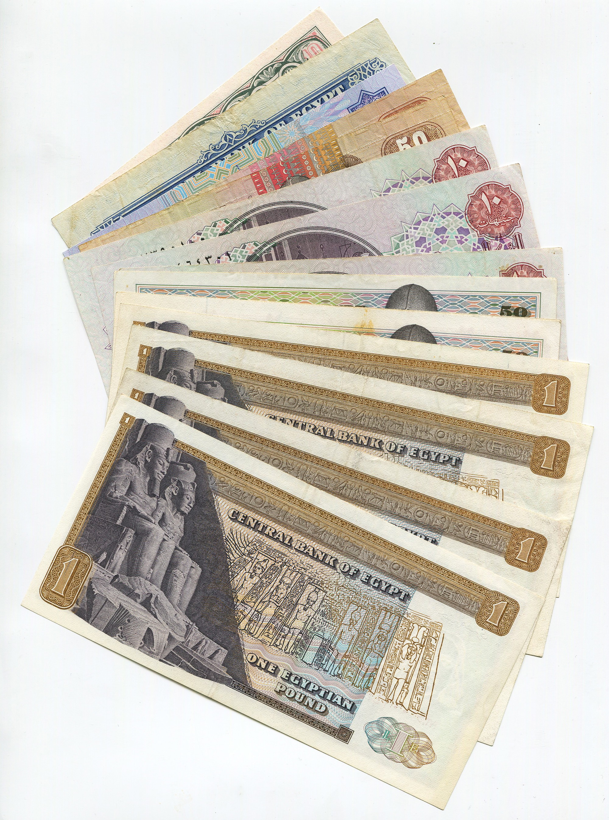 2217 - Egypt Lot of 15 Banknotes 20 -th Century