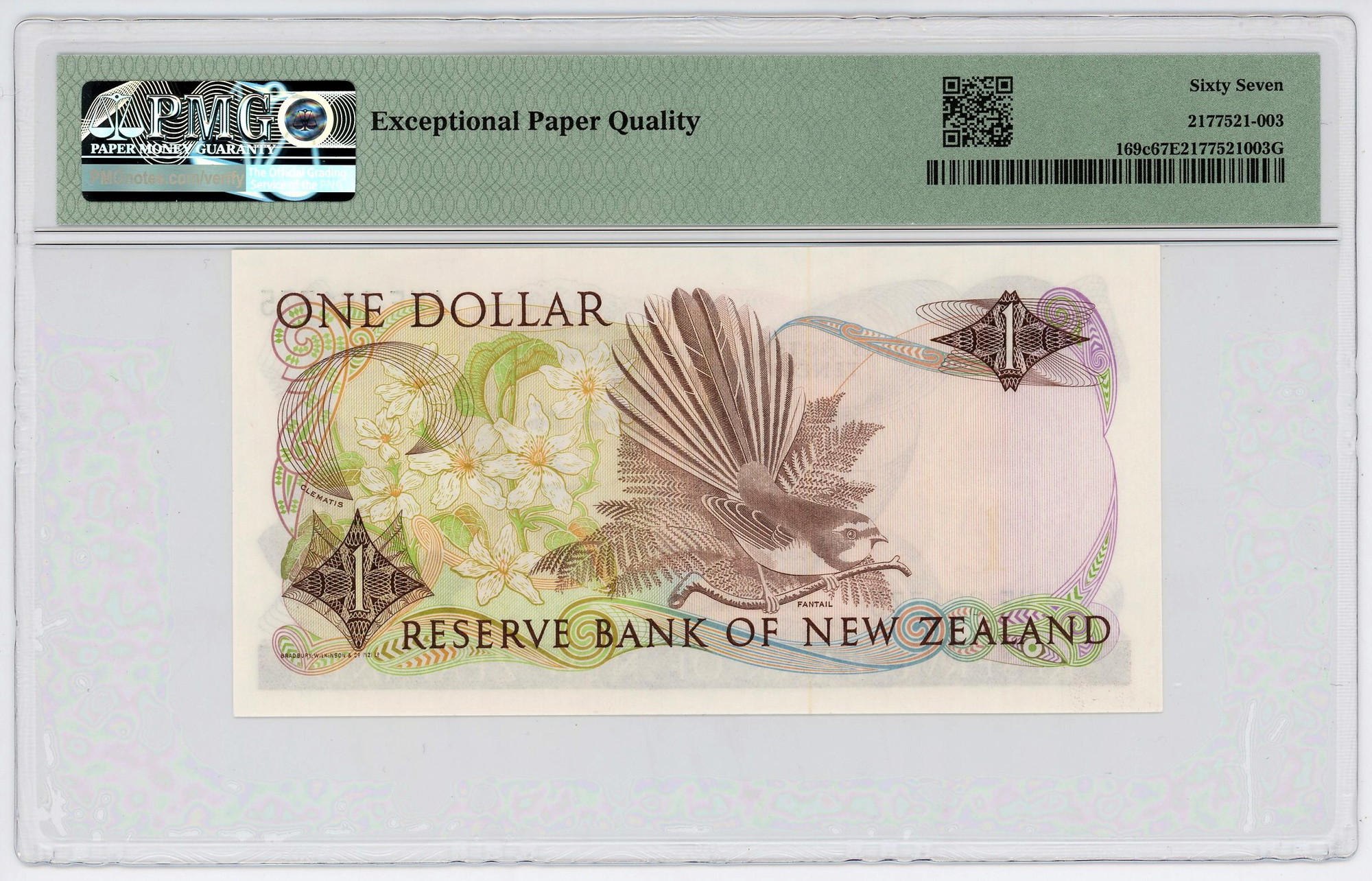 1931 - New Zealand 1 Dollar 1981 1992 (ND) PMG 67 EPQ