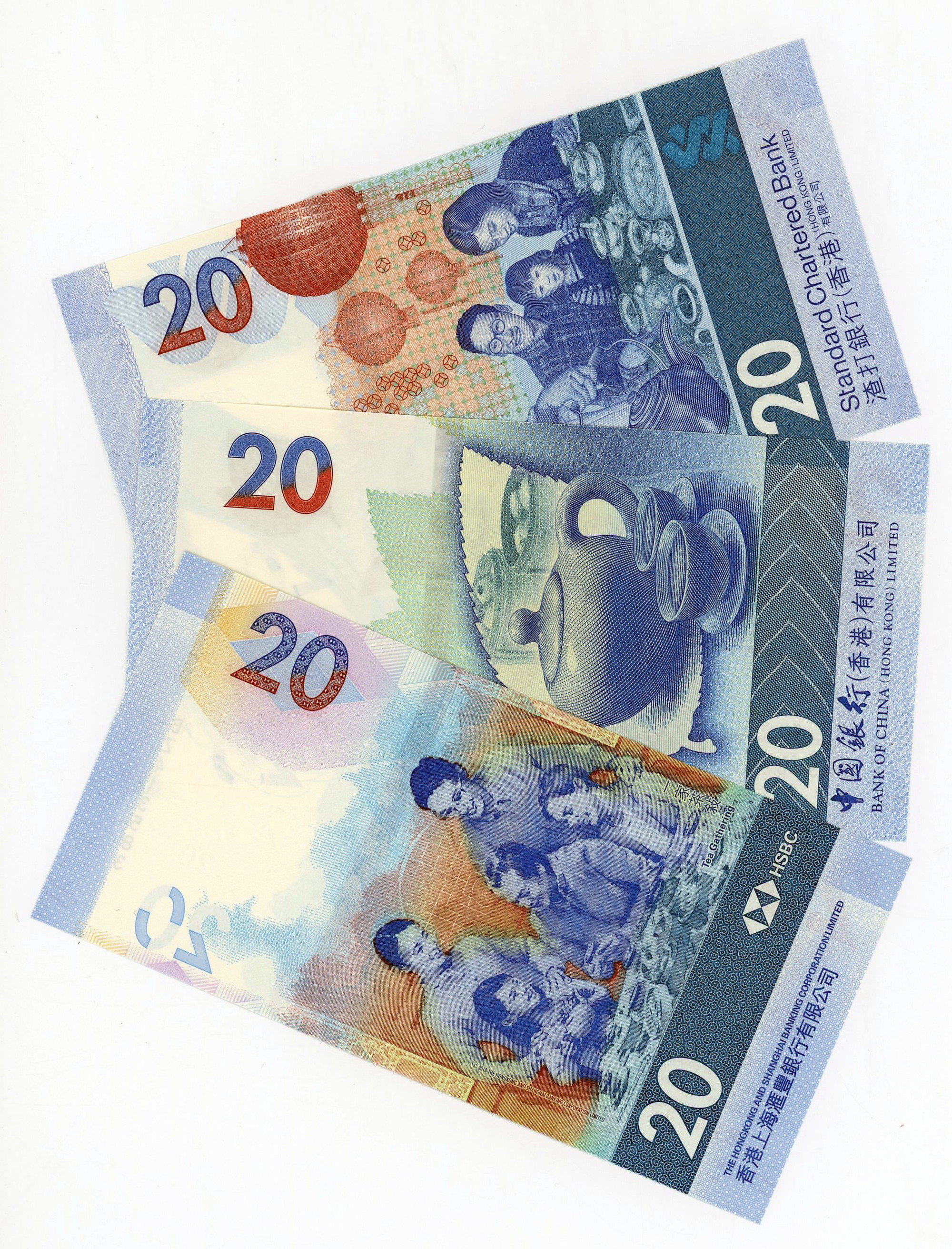 Hong Kong 3 x 20 Dollars 2018 | Katz Auction