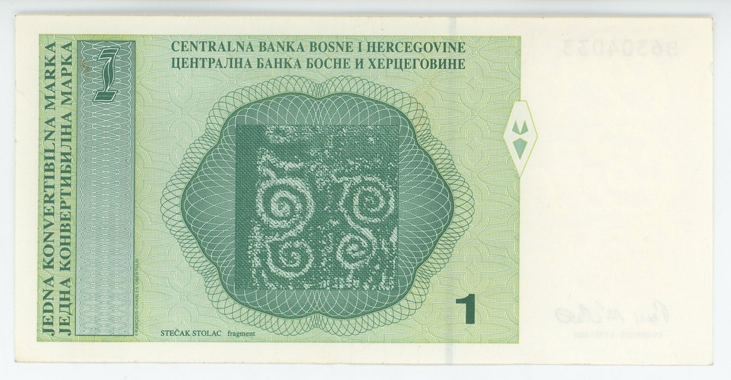 1292 - Bosnia & Herzegovina 1 Convertible Marka 1998 (ND)