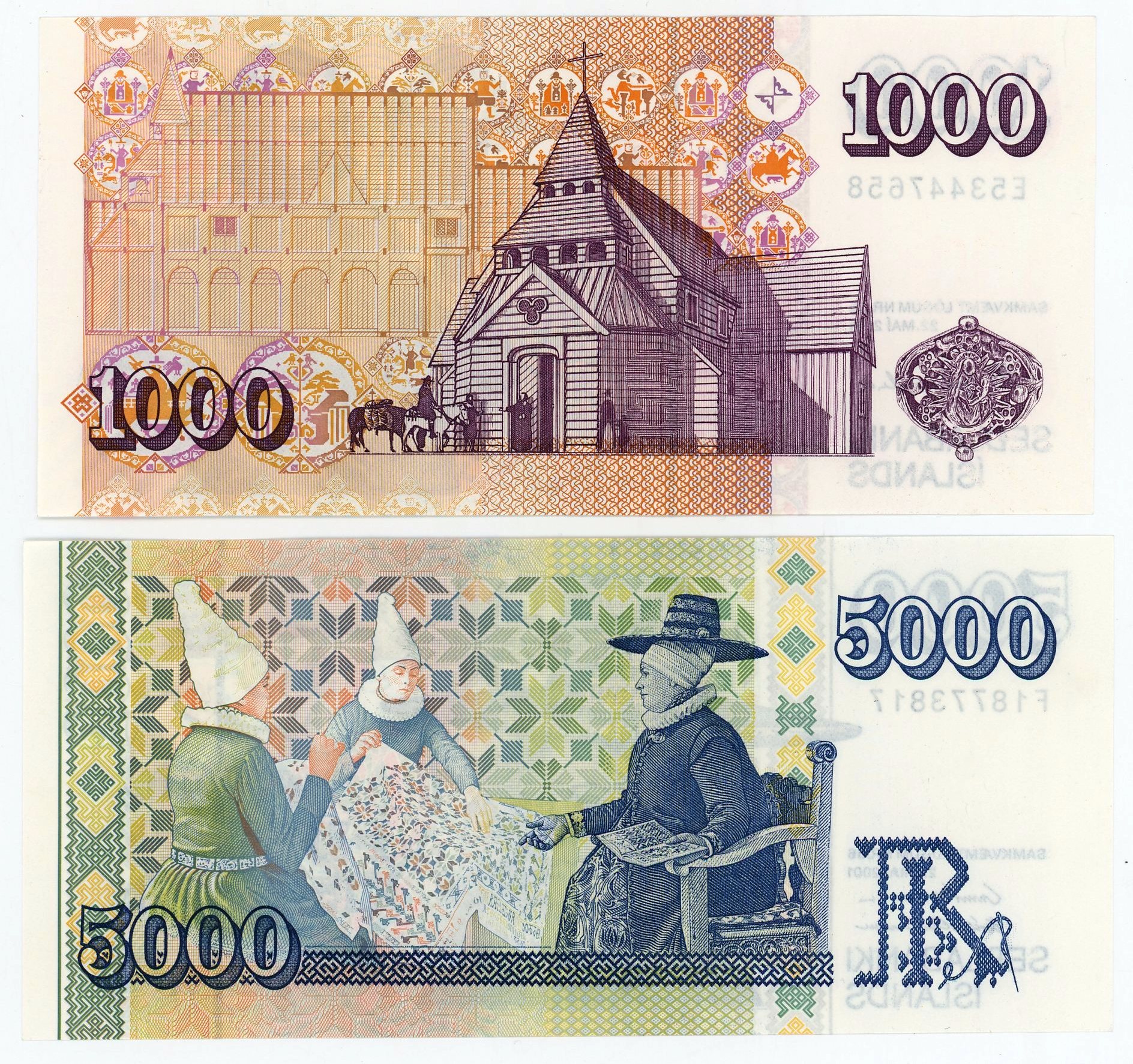 Iceland 1000th anniversary commemorative 5 Kronur. shops Only 10,001 made!