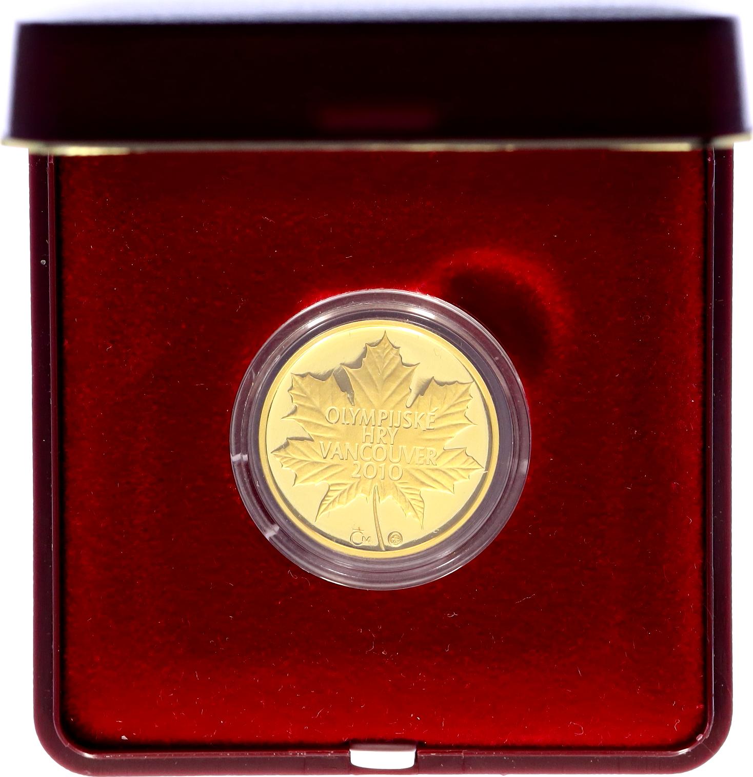 106 - Czech Republic Gold Medal "Olympic Games in Vancouver" 2010 Proof