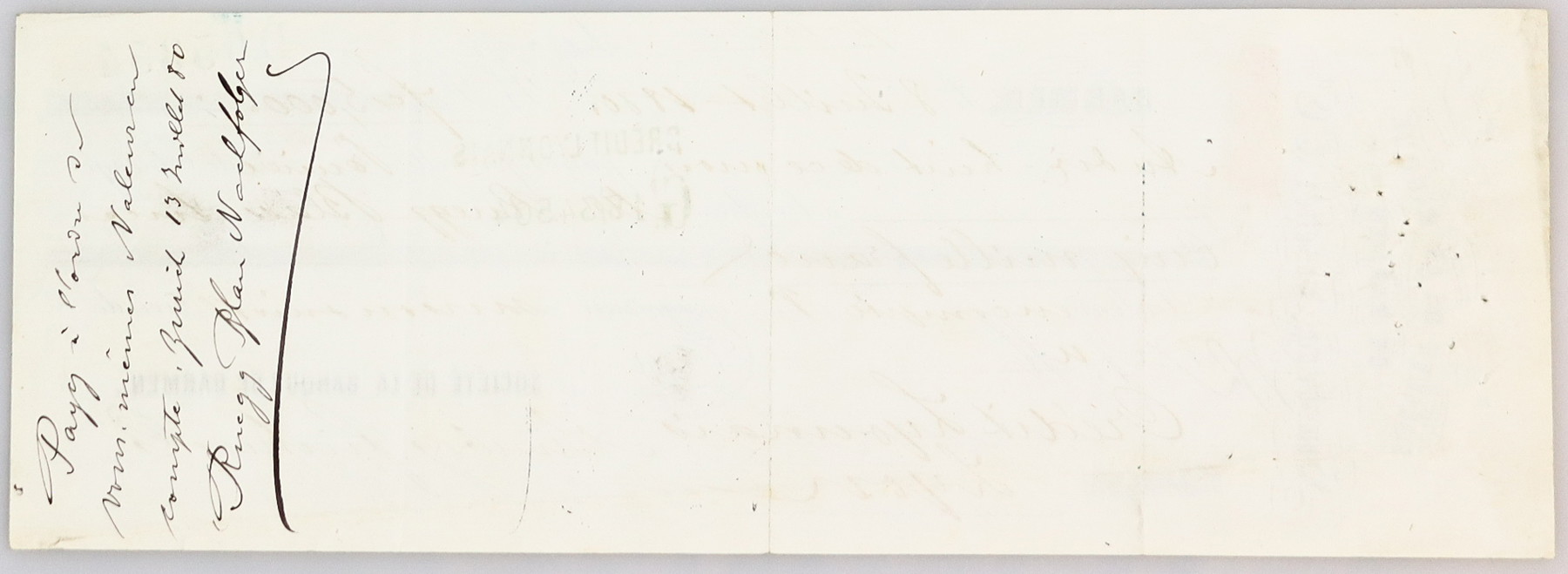 812 - Germany - Empire Societe de la Banque de Barmen 'Hinsberg, Fischer & Co' Wechsel (Bill of Exchange) for 5000 Francs 1880