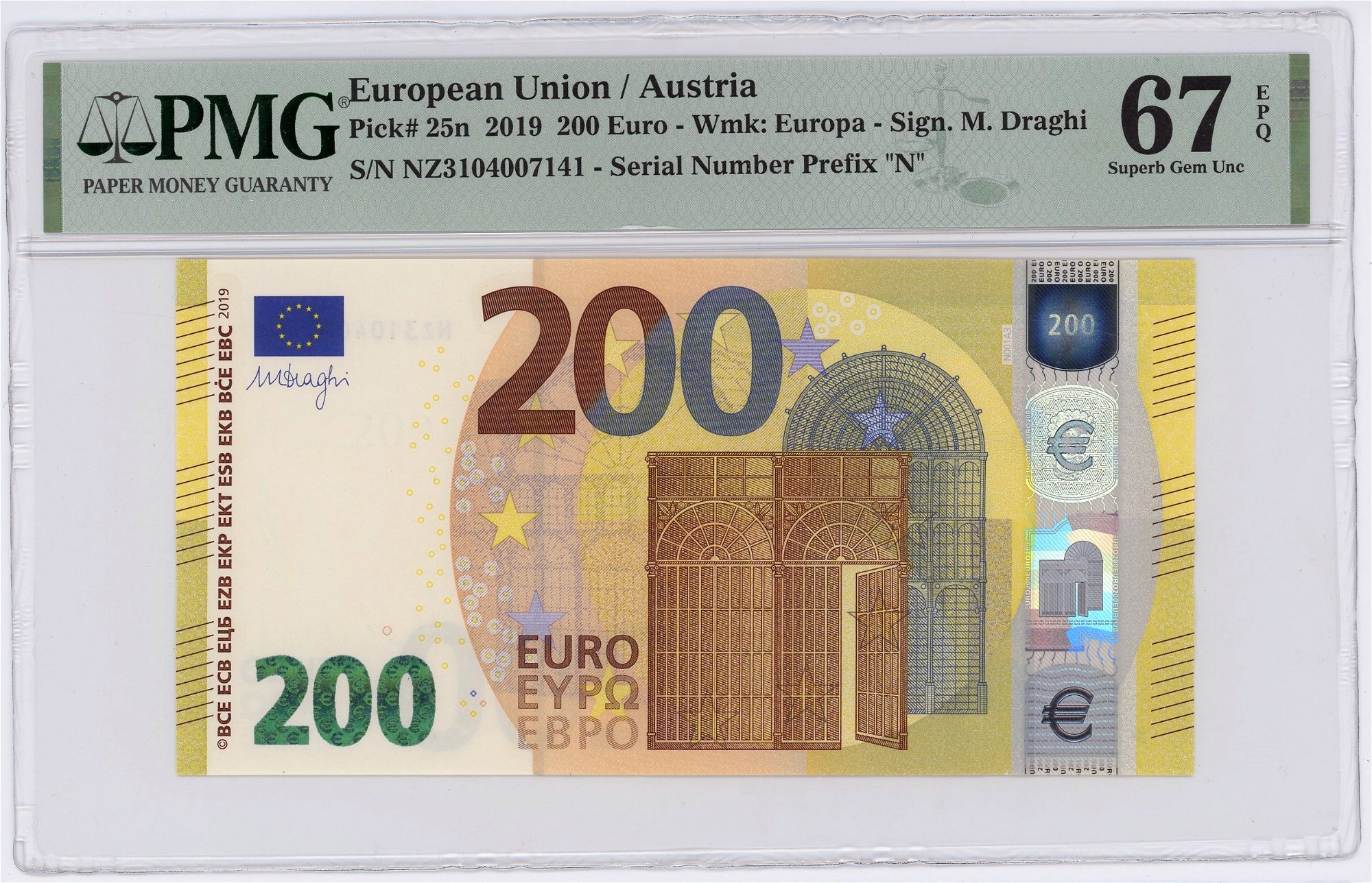 Euro 10 Euro Germany 2002 P 15 x Superb Gem UNC PMG 67 EPQ