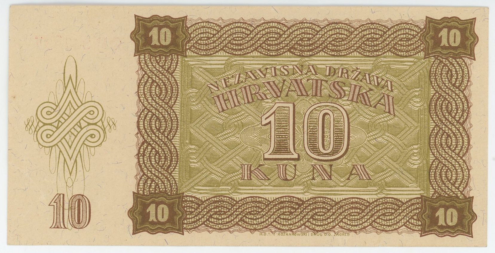 296 - Croatia 10 Kuna 1941