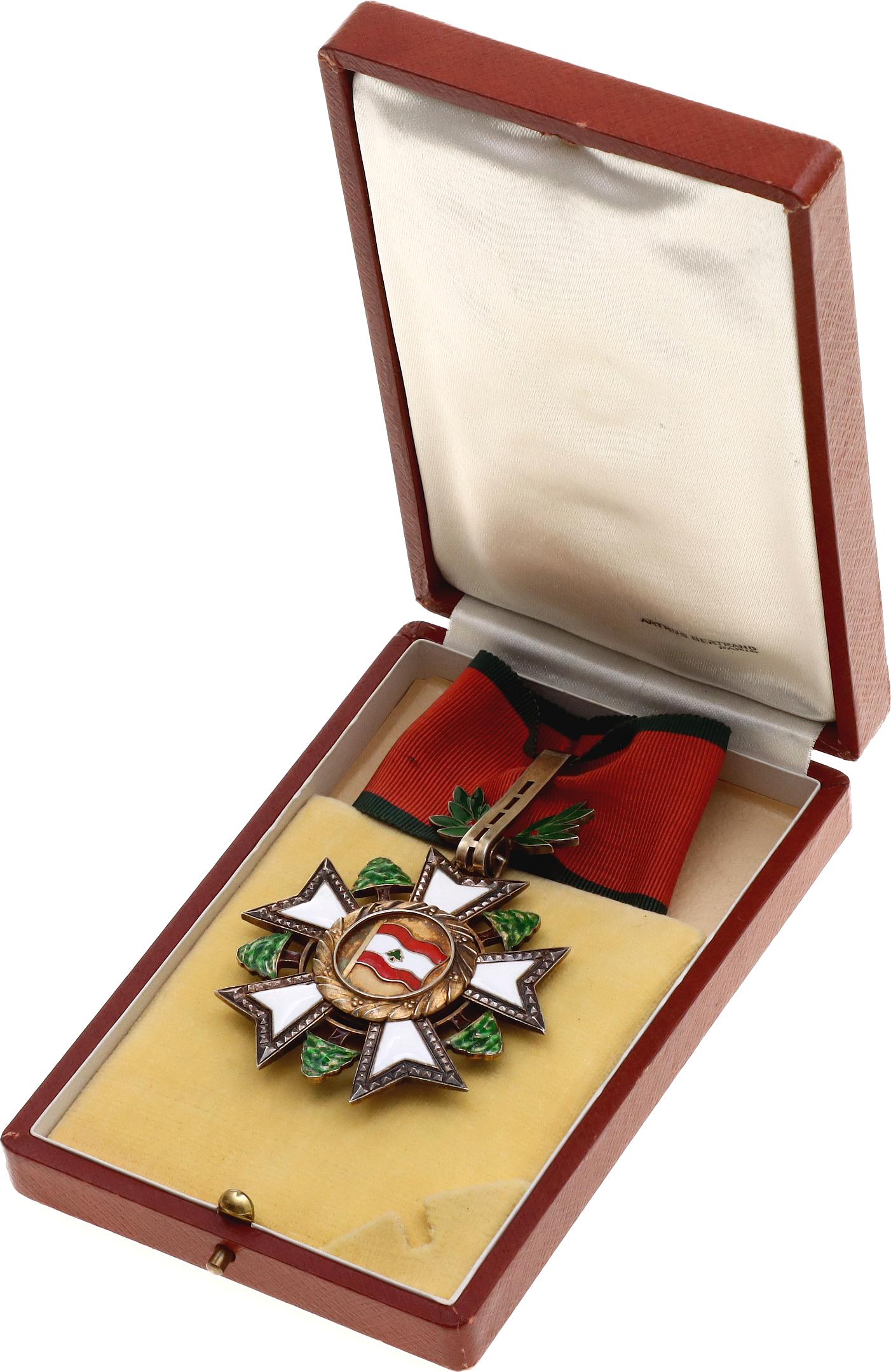864 - Lebanon National Order of the Cedar Commander Cross II Type 1943
