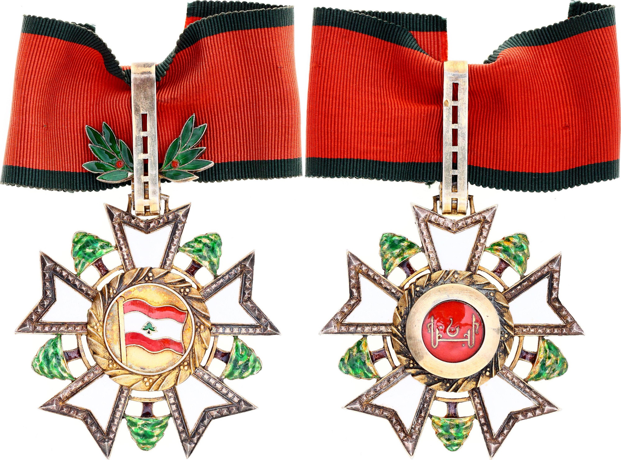 864 - Lebanon National Order of the Cedar Commander Cross II Type 1943