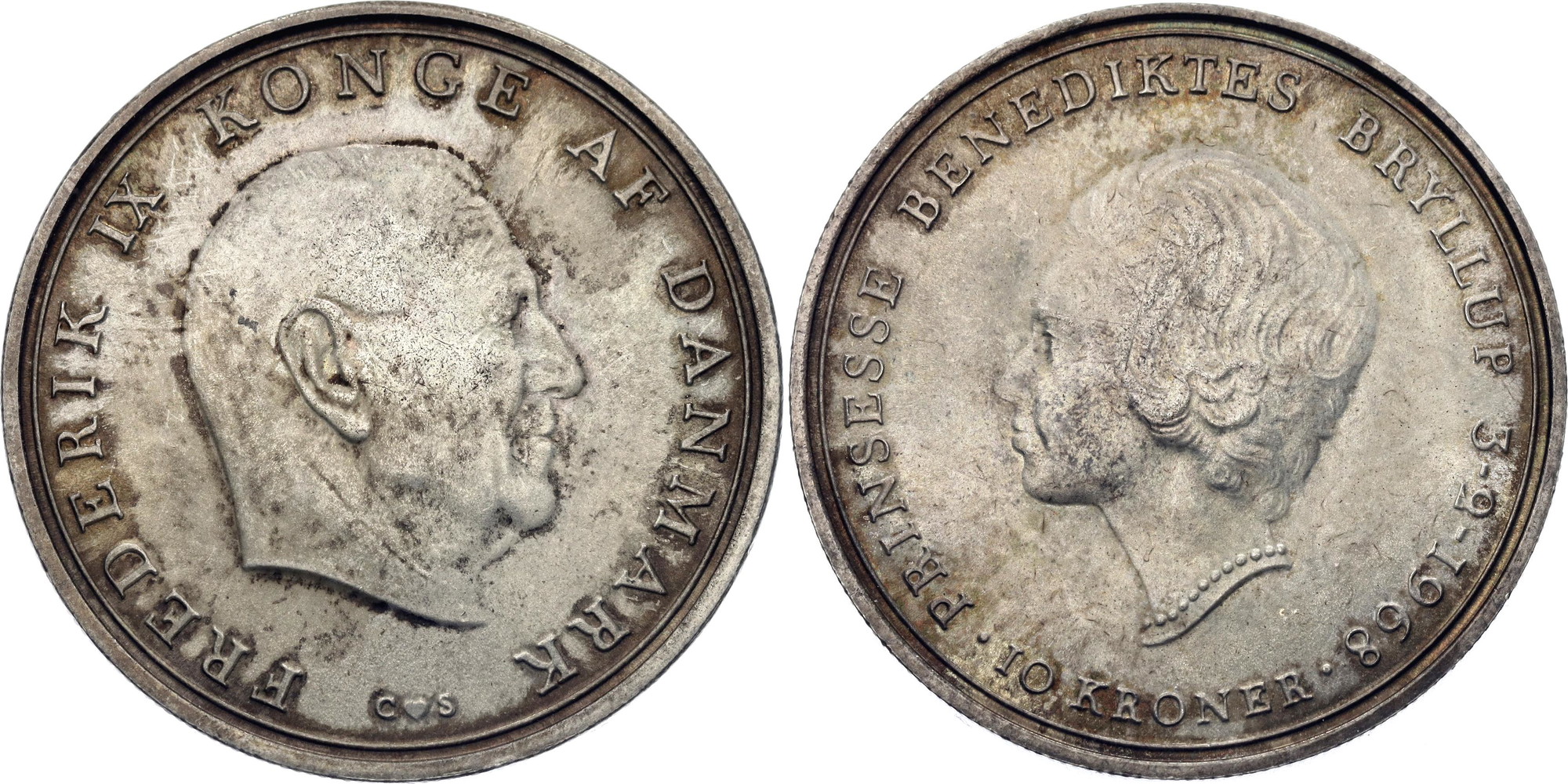 Denmark 10 Kroner 1967 CS | Katz Auction