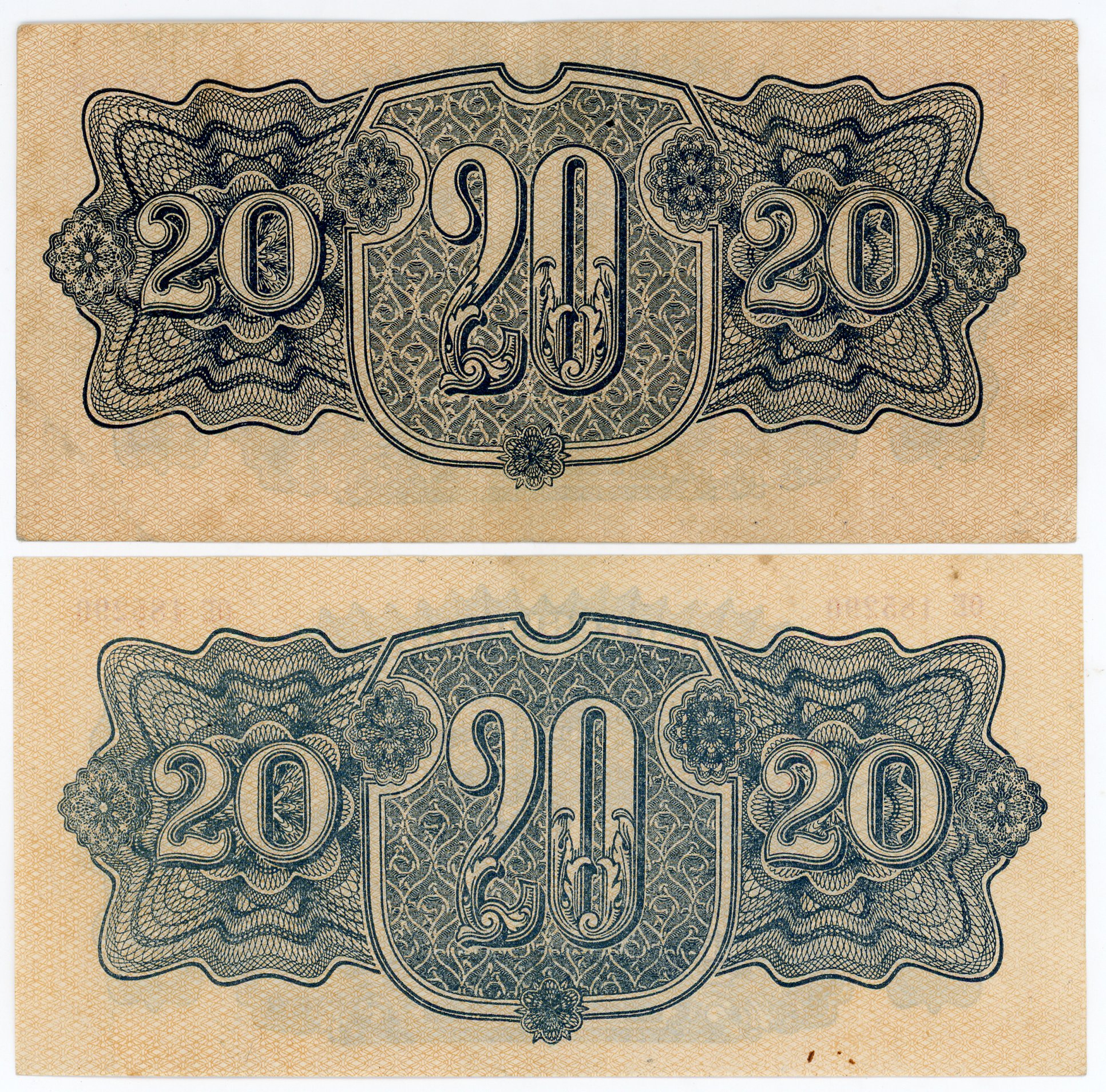 1644 - Czechoslovakia 2 x 20 Korun 1944