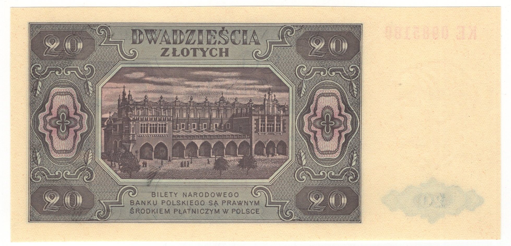703 - Poland 20 Zlotych 1948