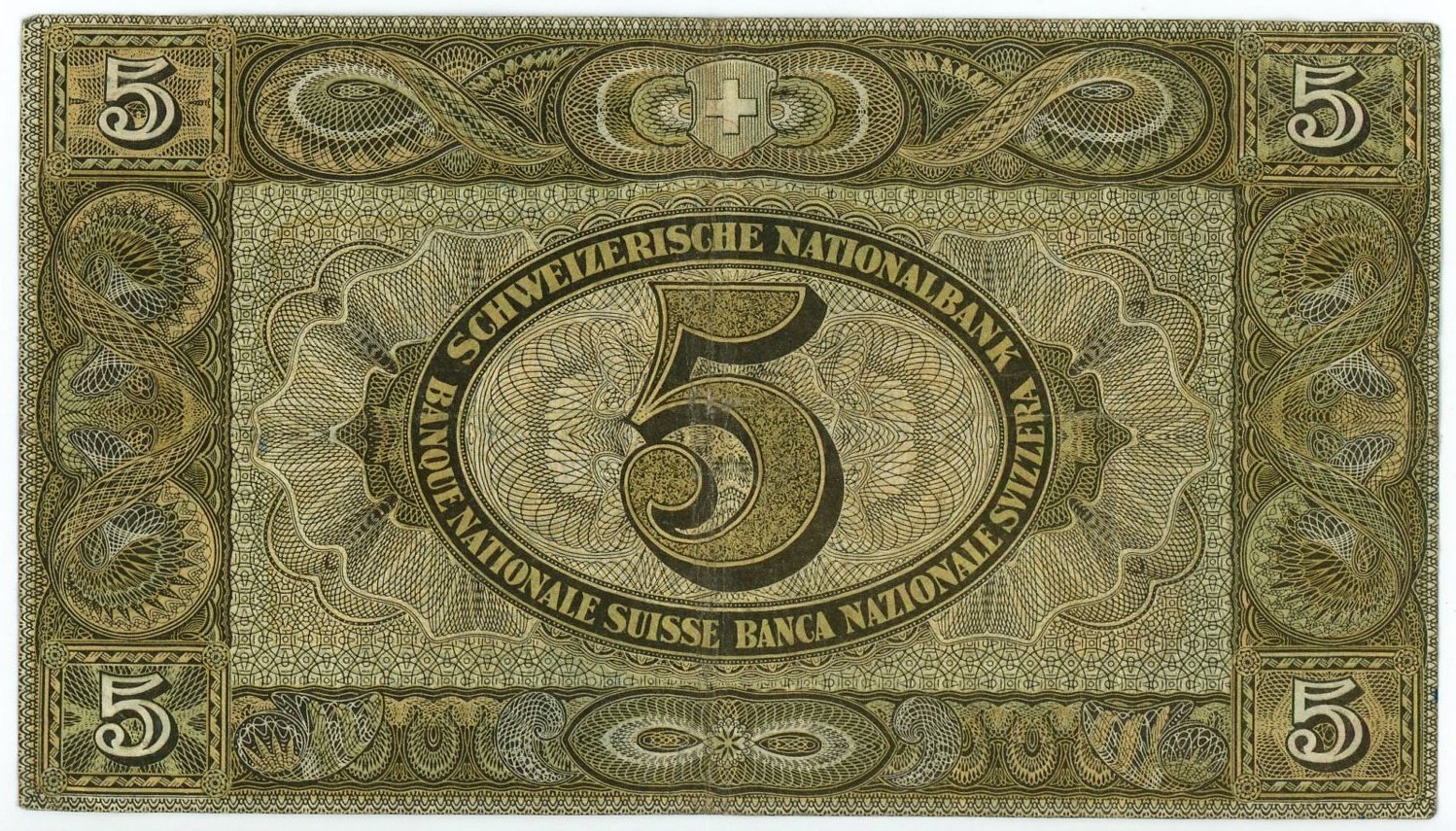 831 - Switzerland 5 Francs 1949
