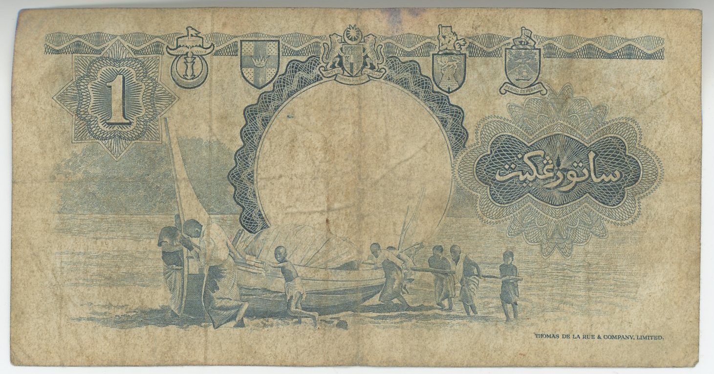 159 - Malaya 1 Dollar 1959