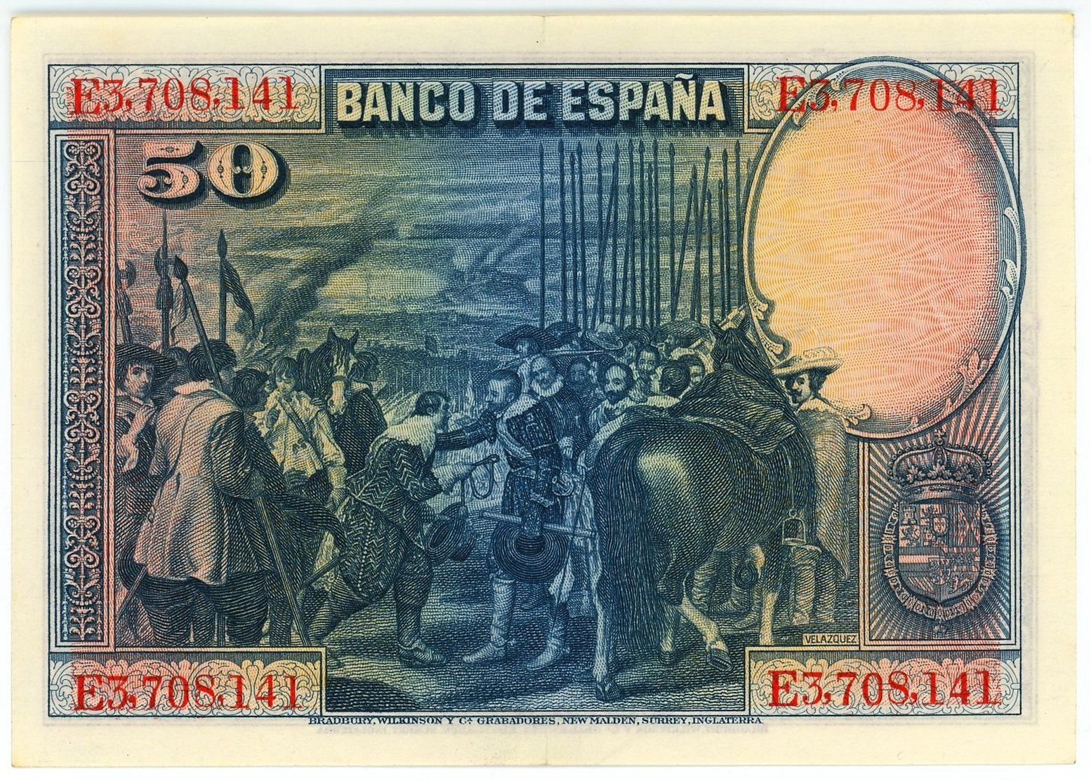 2164 - Spain 50 Pesetas 1928