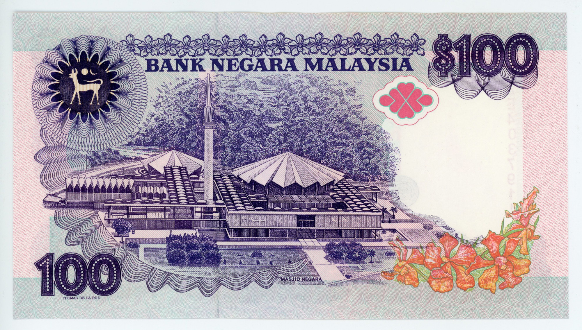 163 - Malaysia 100 Ringgit 1989