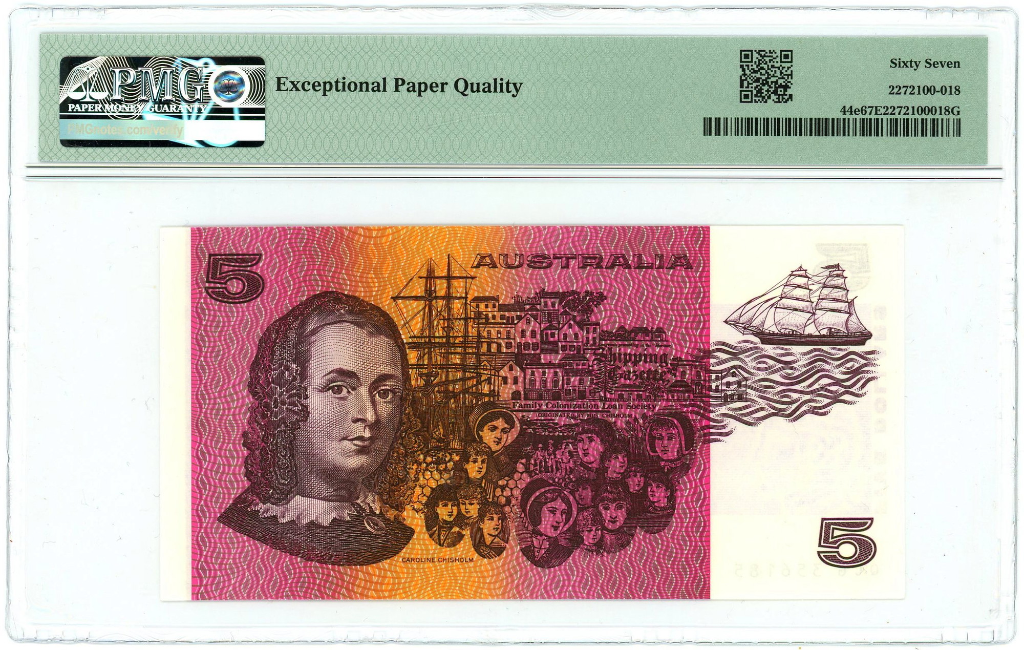 3 - Australia 5 Dollars 1985 (ND) PMG 67 EPQ Superb Gem UNC