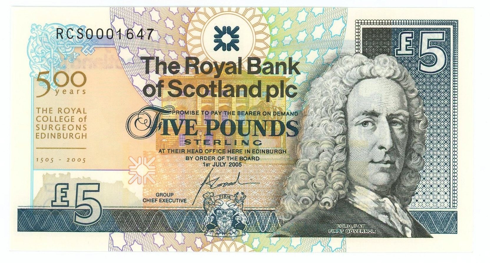 Scotland 5 Pounds 2005 Commemorative issue