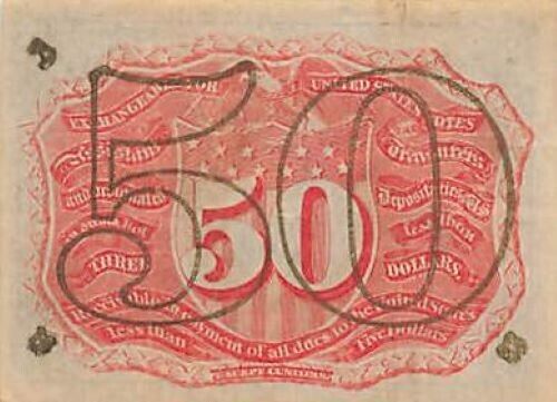 1147 - United States Fractional Currency 50 Cents 1863