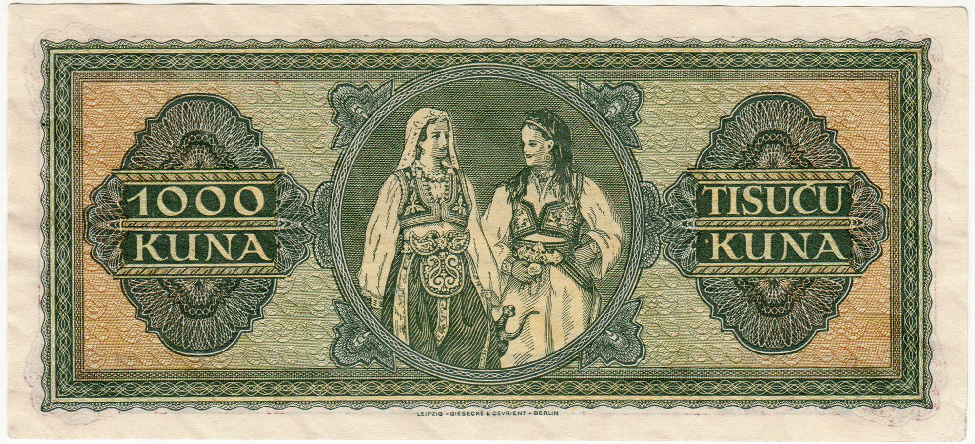 558 - Croatia 1000 Kuna 1943