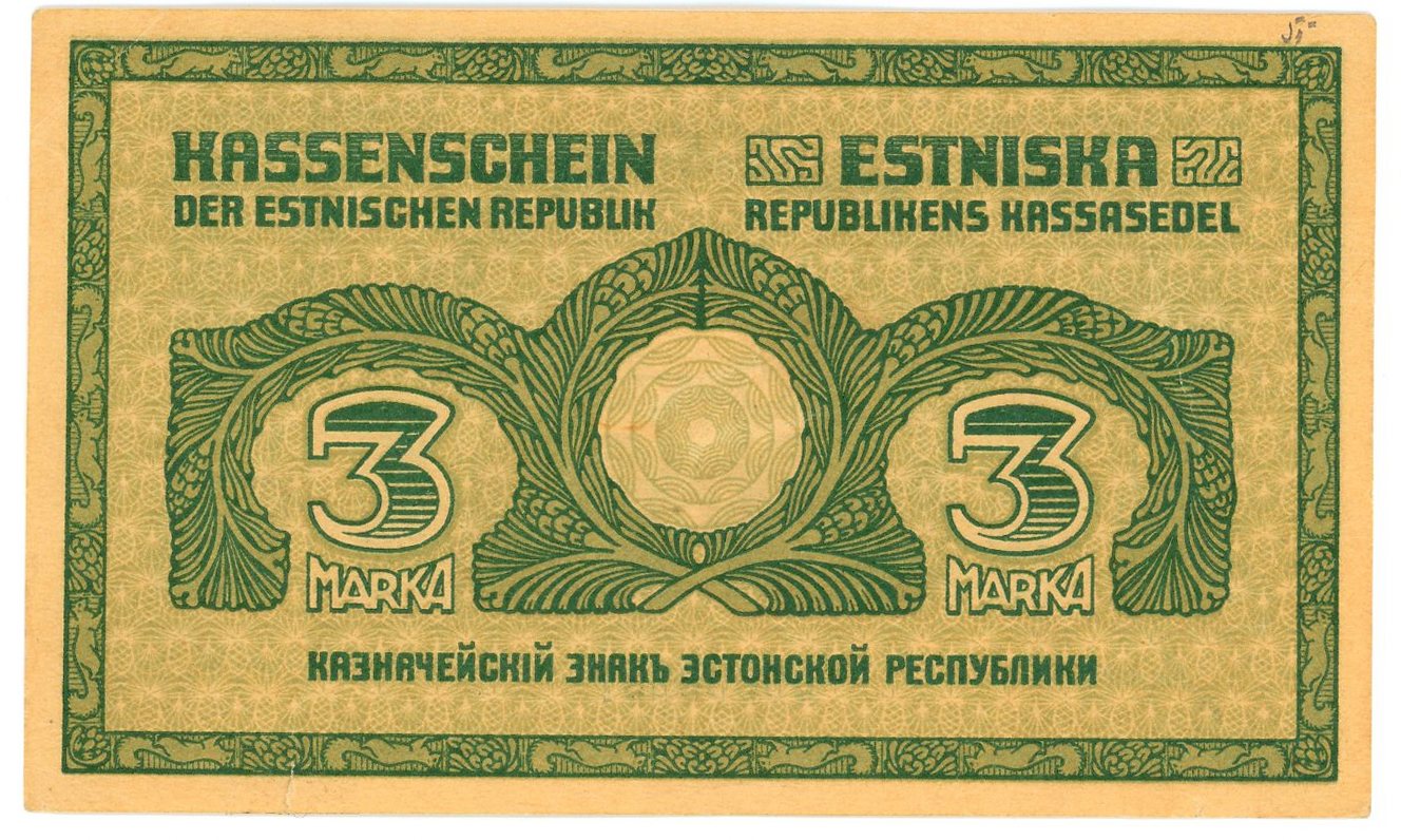1132 - Estonia 3 Marka 1919