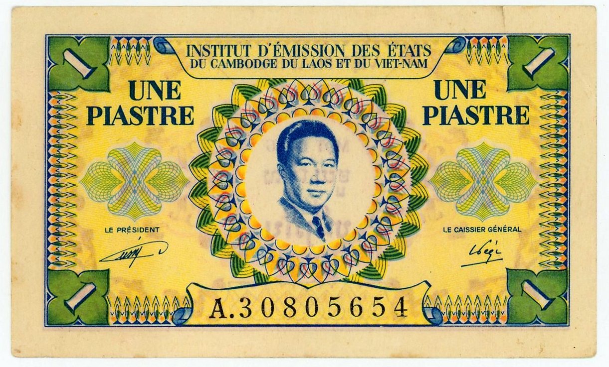 French Indochina Vietnam 1 Piastre / 1 Dong 1953 (ND) | Katz Auction