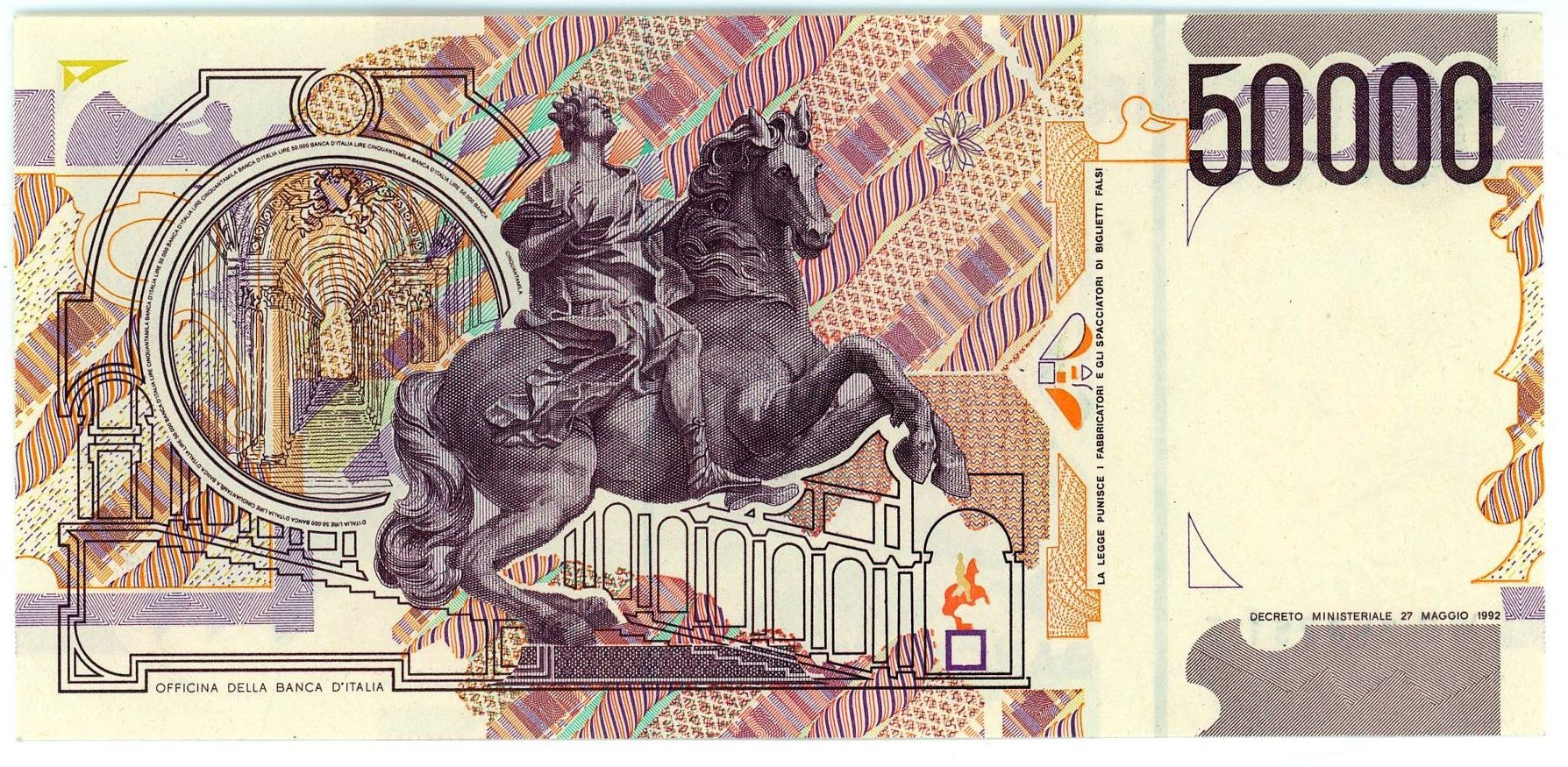 2075 - Italy 50000 Lire 1992