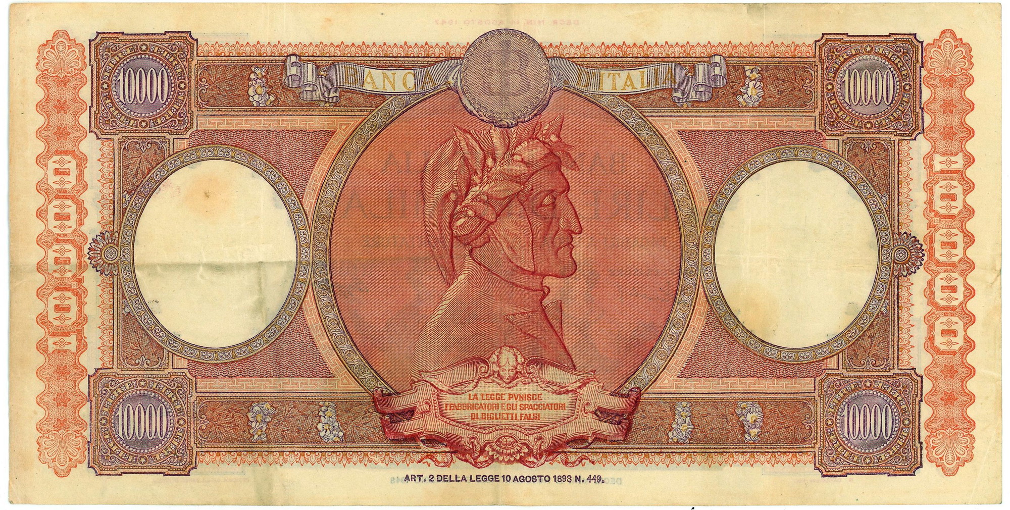 1933 - Italy 10000 Lire 1955