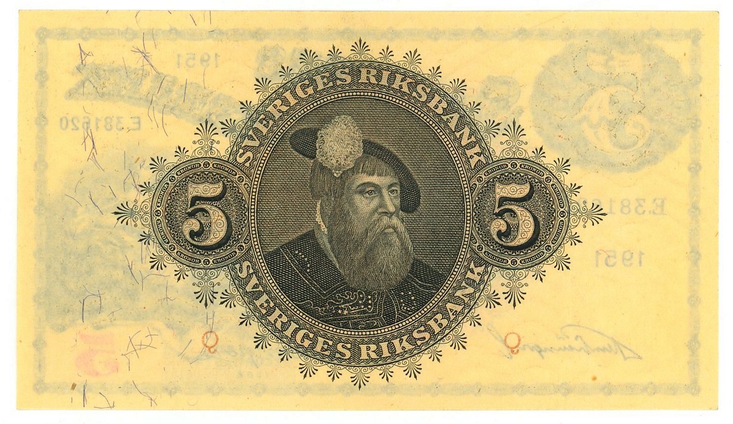 2338 - Sweden 5 Kronor 1951