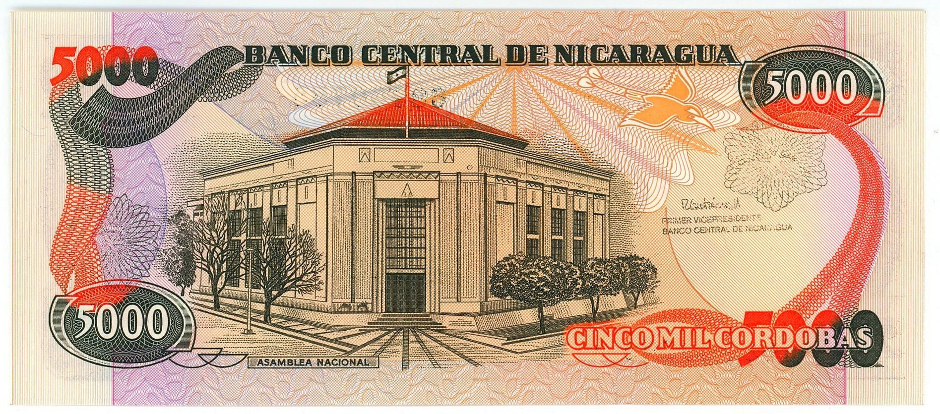 3730 - Nicaragua 5000 Cordobas 1985